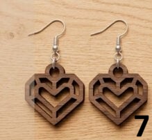 Boucles d'oreilles en bois