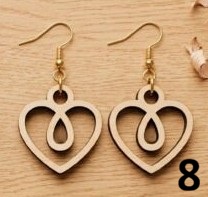 Boucles d'oreilles en bois