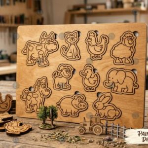 Puzzle Animaux Montessori