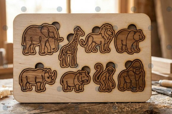 Puzzle Animaux Montessori
