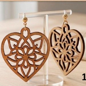 Boucles d'oreilles en bois