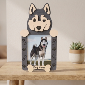 cadre photo chien personnalisé
