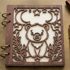 Couverture de carnet en bois – Image 4