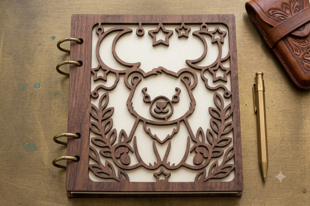 Couverture de carnet en bois – Image 4