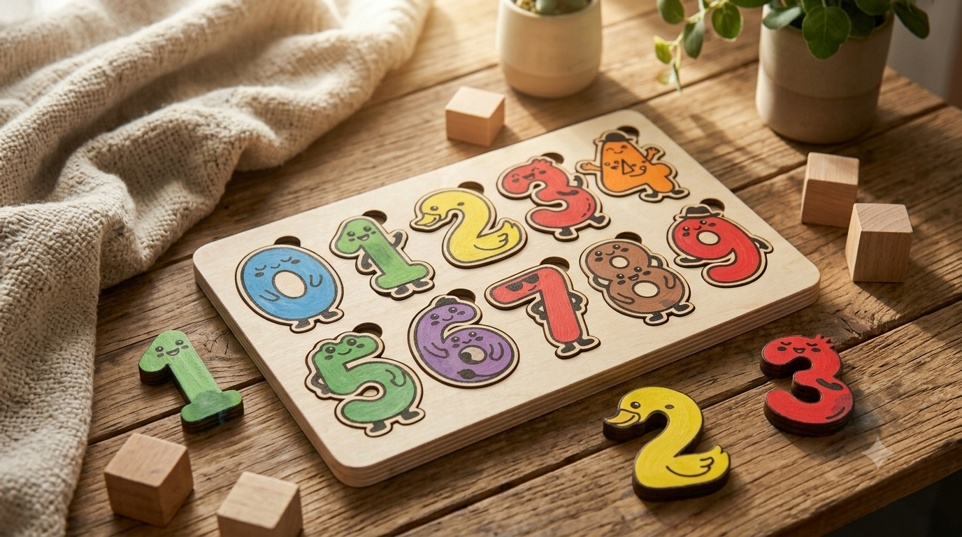 Puzzle Chiffres Montessori – Image 1