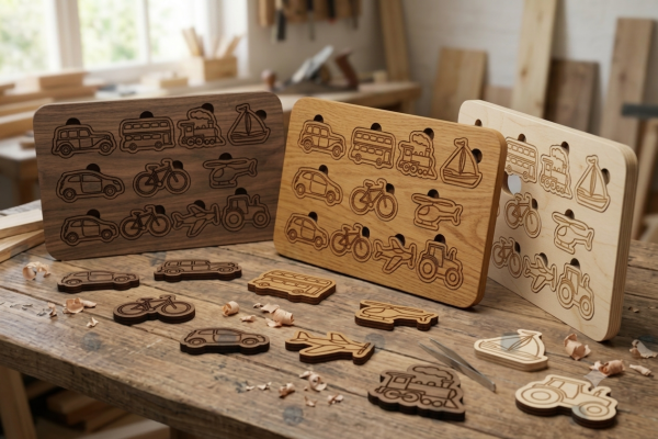 Puzzle Véhicules Montessori