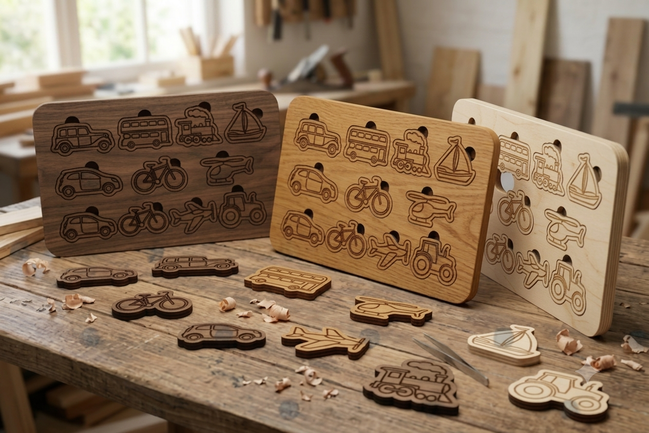 Puzzle Véhicules Montessori – Image 1