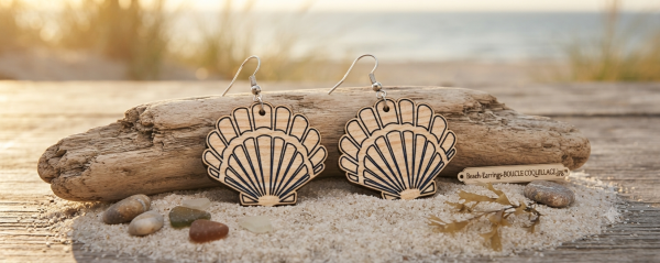 Boucles d'oreilles brutes