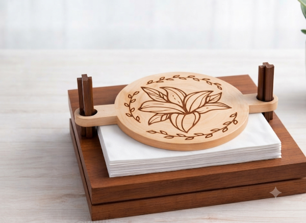 Supports de serviettes en bois