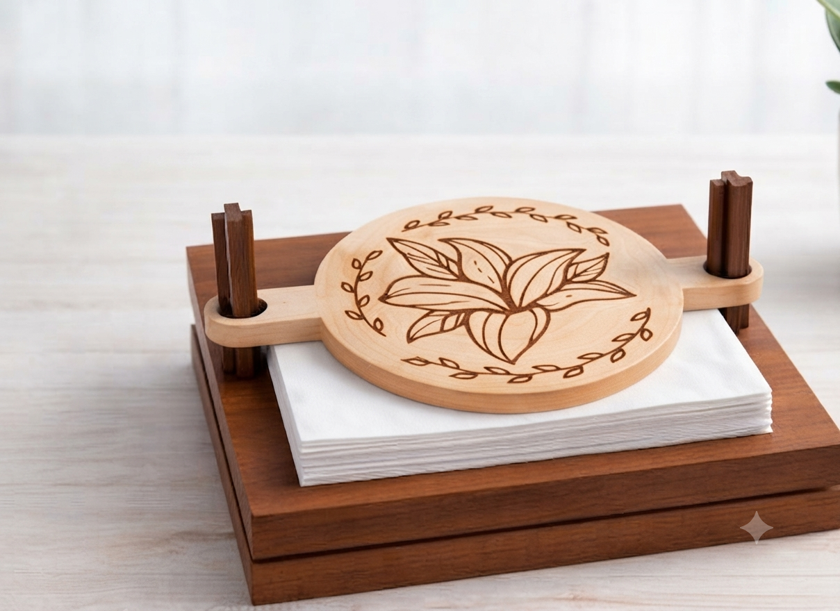 Supports de serviettes en bois – Image 4