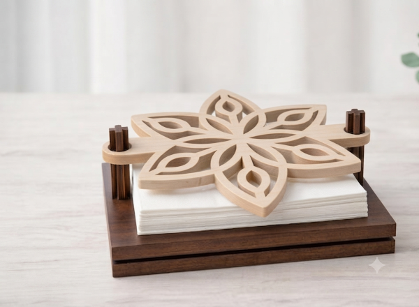 Supports de serviettes en bois