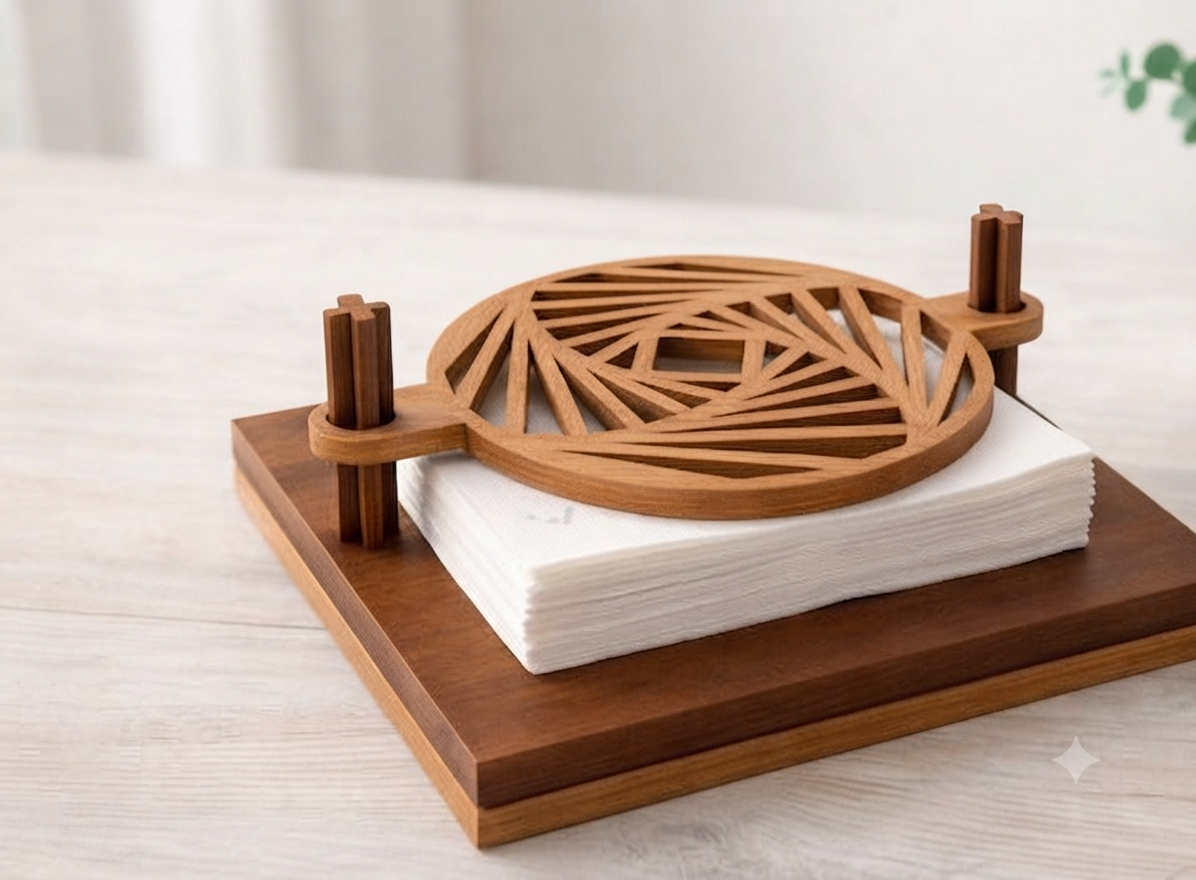 Supports de serviettes en bois – Image 3