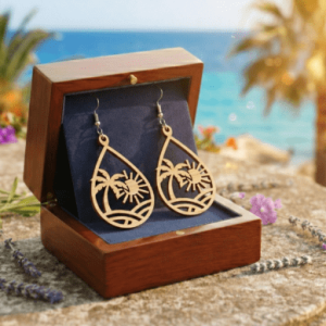 Boucles d'oreilles brutes – Image 4
