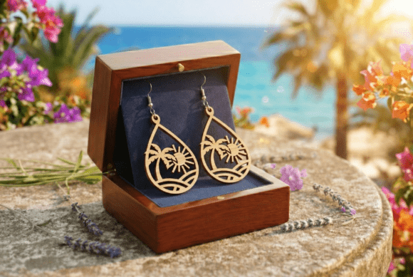 Boucles d'oreilles brutes