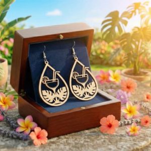 Boucles d'oreilles brutes