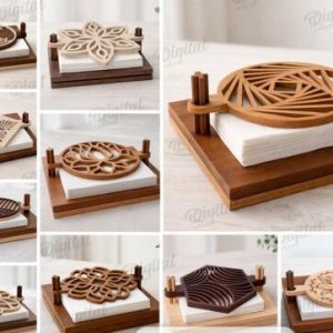 Supports de serviettes en bois